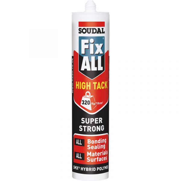 Soudal 290ml Fix-All White Hybrid Polymer Adhesive Sealer x1