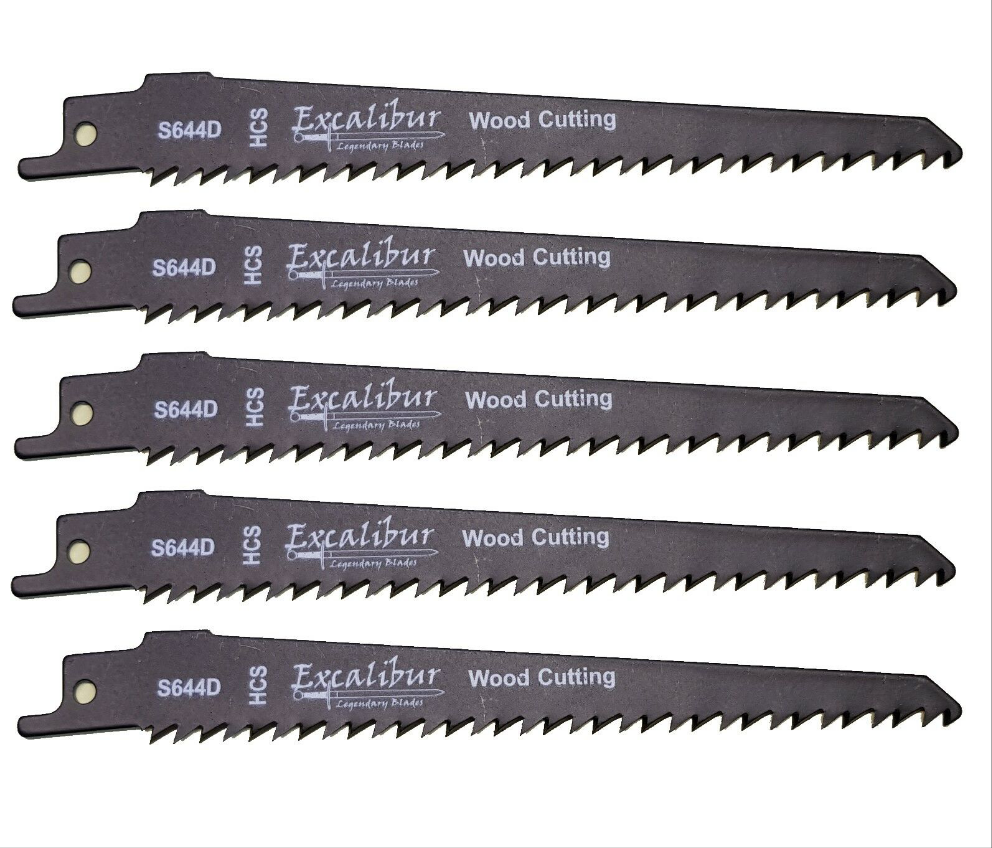 Excalibur S644D Recip Saw Blades 6" 150mm for WOOD HCS Pack 5