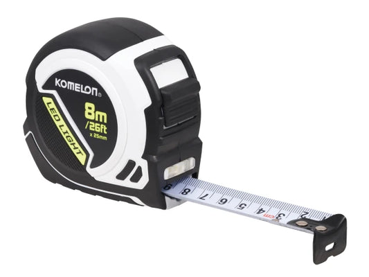 Tape Measure With LED Light 8m Komelon