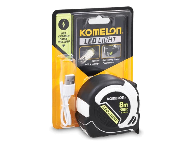 Tape Measure With LED Light 8m Komelon