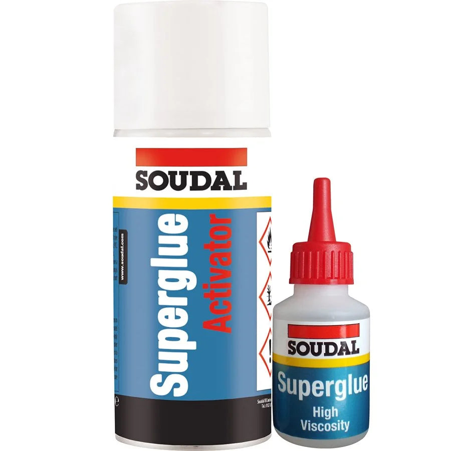 Soudal Mitre Mate Kit, Activator 200ml Superglue 50g x1