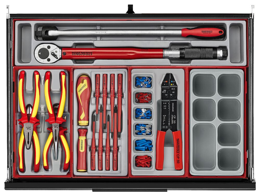 Teng Tools TKS26B1033T 26" PRO35™ Mega Master Tool Kit 1033 Pieces Black