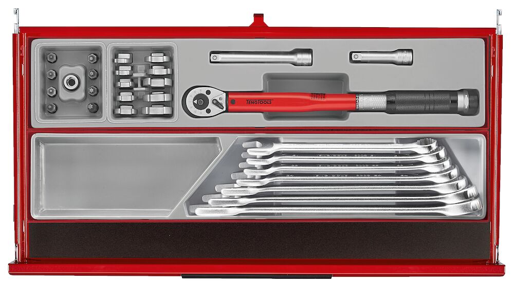 Teng Tools TKS26R1033T 26" PRO35™ Mega Master Tool Kit 1033 Pieces Red
