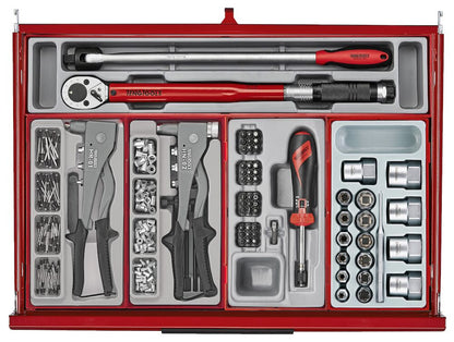Teng Tools TKS26R1034T 26" PRO35™ Roller Cabinet Tool Kit 1034 Pieces Red