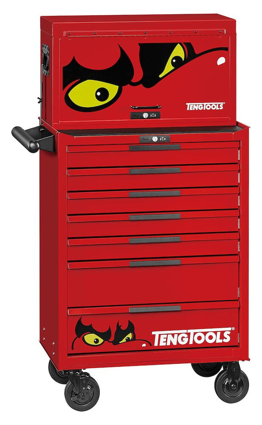Teng Tools TKS26R418F  26" PRO35™ stack FOAM tool kit 418 pieces red