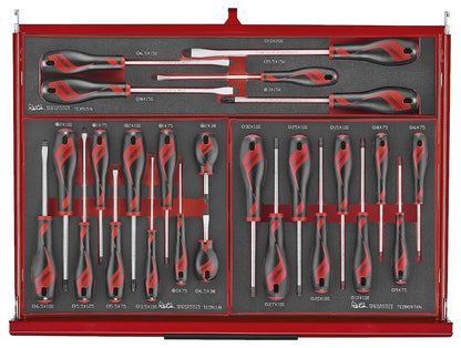 Teng Tools TKS26R418F  26" PRO35™ stack FOAM tool kit 418 pieces red