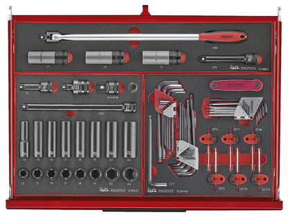 Teng Tools TKS26R418F  26" PRO35™ stack FOAM tool kit 418 pieces red