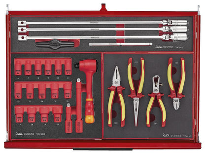 Teng Tools TKS53R1133F  53" PRO35™ Monster stack FOAM tool kit 1133 pieces red