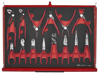 Teng Tools TKS53R1133F  53" PRO35™ Monster stack FOAM tool kit 1133 pieces red