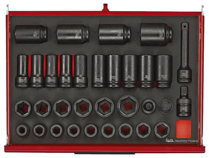 Teng Tools TKS53R1133F  53" PRO35™ Monster stack FOAM tool kit 1133 pieces red