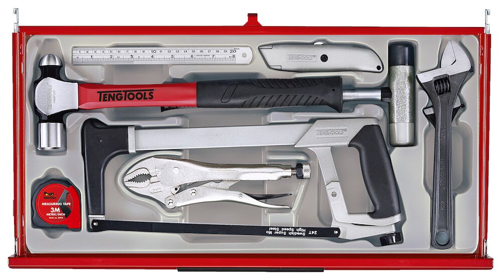 Teng Tools TKT26R137T  26" PRO35™ Tool Chest Tool Kit 137 Pieces Red