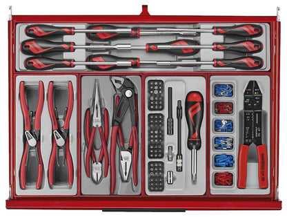 Teng Tools TKW26R516T  26" PRO35™ Roller Cabinet Tool Kit 516 Pieces Red