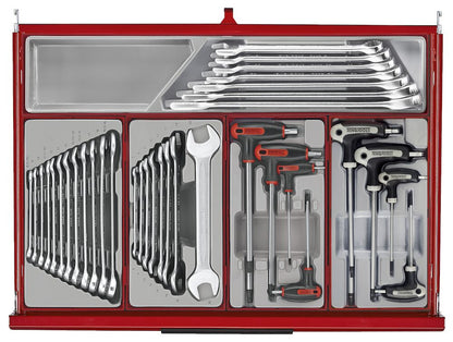 Teng Tools TKW26R628T  26" PRO35™ Roller Cabinet Tool kit 628 Pieces Red