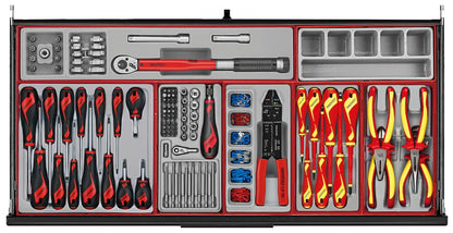 Teng Tools  TKW37B1008T  37" PRO35™ Roller Cabinet Tool Kit 1008 Pieces Red