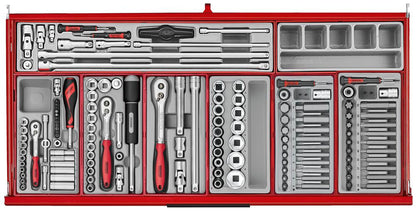 Teng Tools TKW37R595T  37" PRO35™ Roller Cabinet Tool Kit 595 Pieces Red