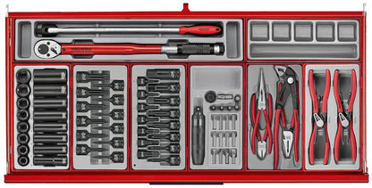 Teng Tools TKW37R595T  37" PRO35™ Roller Cabinet Tool Kit 595 Pieces Red