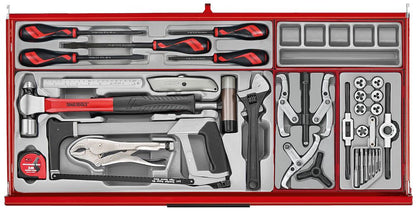 Teng Tools TKW37R595T  37" PRO35™ Roller Cabinet Tool Kit 595 Pieces Red