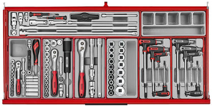 Teng Tools TKW37R663T  37" PRO35™ Roller Cabinet Tool Kit 663 Pieces Red