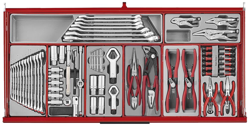 Teng Tools TKW37R663T  37" PRO35™ Roller Cabinet Tool Kit 663 Pieces Red