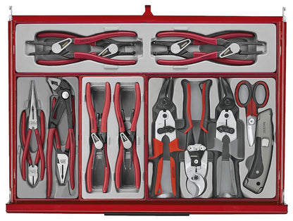 Teng Tools TKW53R615T  53" PRO35™ Roller Cabinet Tool Kit 615 Pieces Red