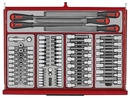Teng Tools TKW53R615T  53" PRO35™ Roller Cabinet Tool Kit 615 Pieces Red