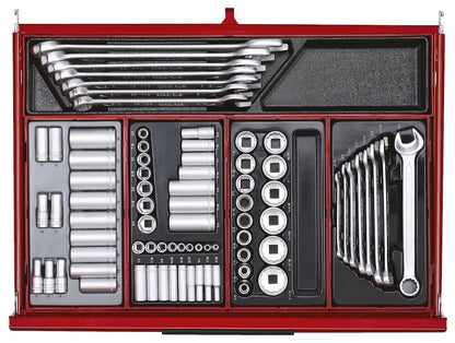 Teng Tools TKW53R615T  53" PRO35™ Roller Cabinet Tool Kit 615 Pieces Red