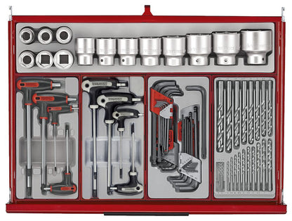 Teng Tools TKW53R615T  53" PRO35™ Roller Cabinet Tool Kit 615 Pieces Red