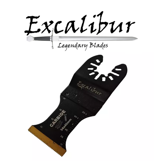 Carbide Tip Multi Tool Blade 34mm Metal Cutting Excalibur