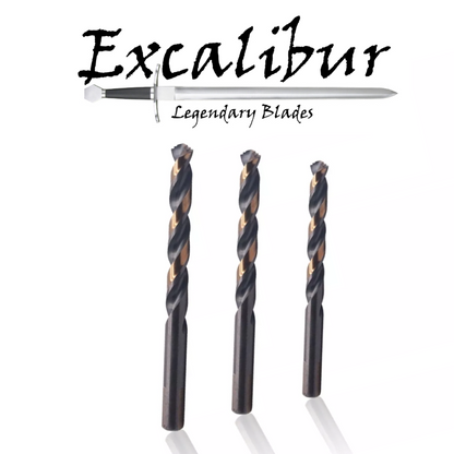 Excalibur Extreme Turboplus HSS M2 Precision Ground Cobalt Metal Drill Bits 3mm - 13mm