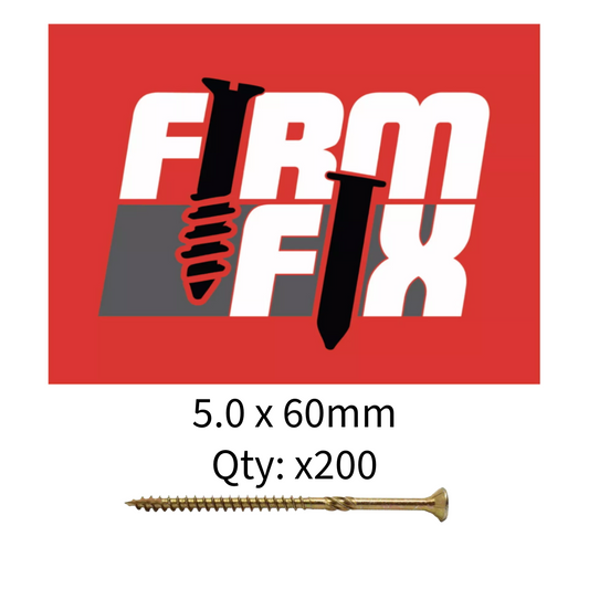 Torx Elite Premium Cutter Wood Screw Tubs 5.0 x 60mm box of 200