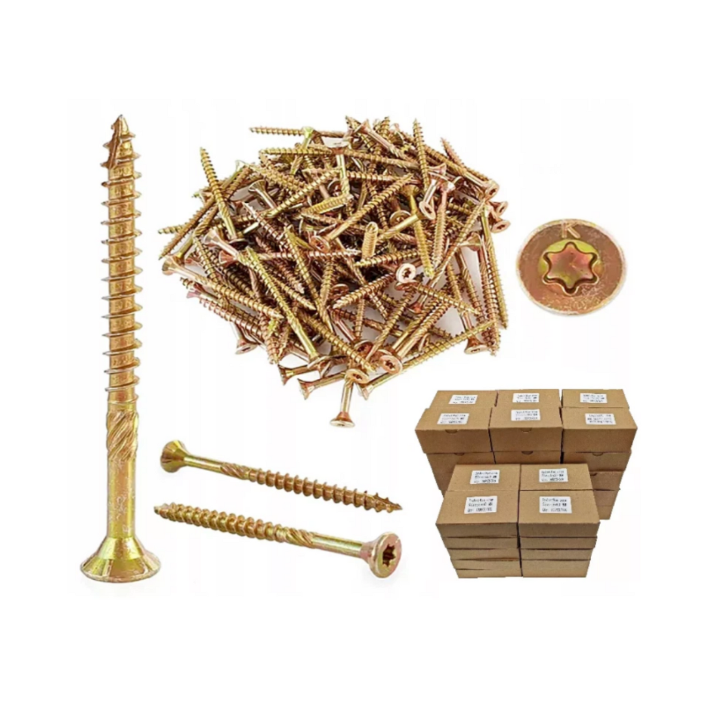 Torx Cutter Wood Screw Tubs 5.0 x 50mm x200 Screws