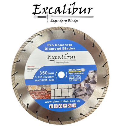 Diamond Cutting Blade 115mm To 350mm For Cutting Reinforced Concrete , Granite , Brick