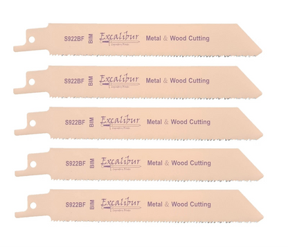Excalibur Recip Sabre Saw Blades Pack x5 - S922BF