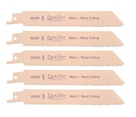 Excalibur Recip Sabre Saw Blades Pack x5 - S922BF