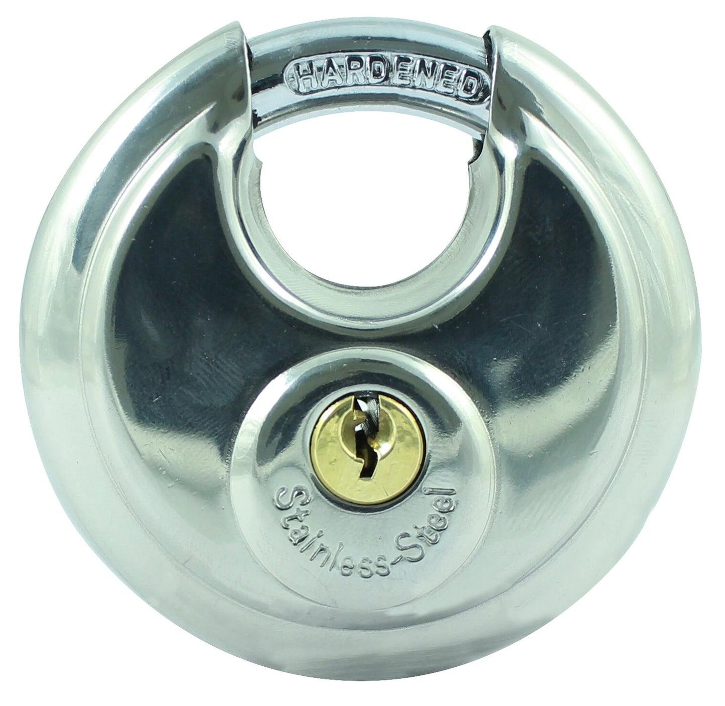 High Security Hardened Stainless Steel Disc Padlock 70mm