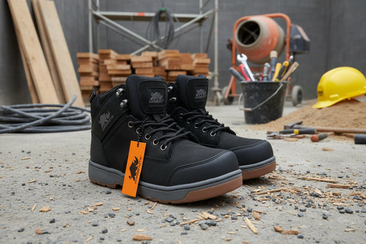 Rhino Safety Work Boots Black Size 5-13