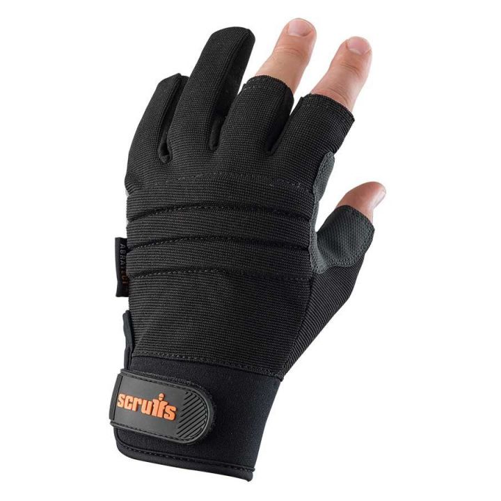 Scruffs Trade Precision Gloves Half Fingerless