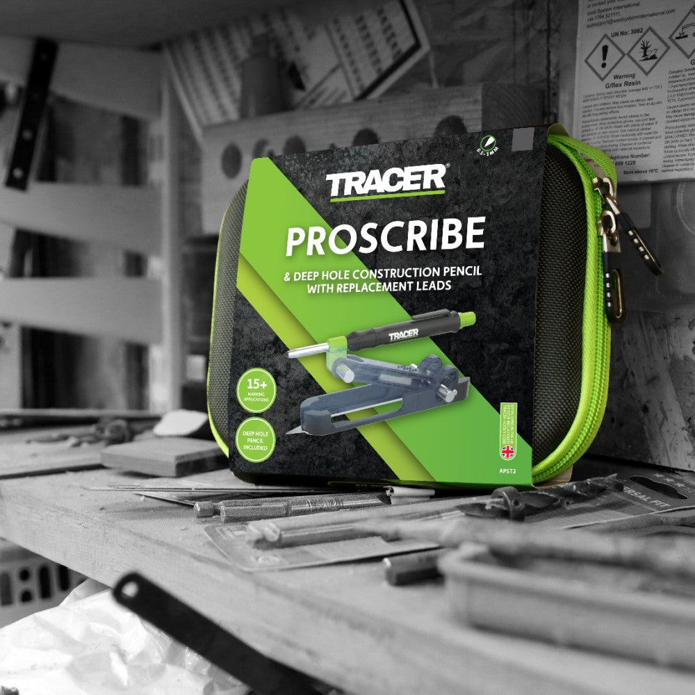 Tracer APST2 Scribe Tool Deep Hole Pencil with Replacement Lead Holster