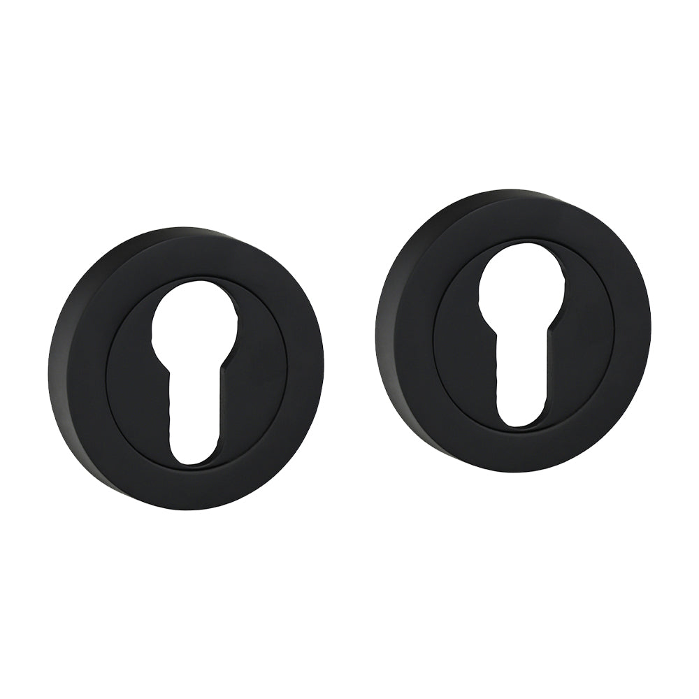 Euro Profile Escutcheon - Matt Black