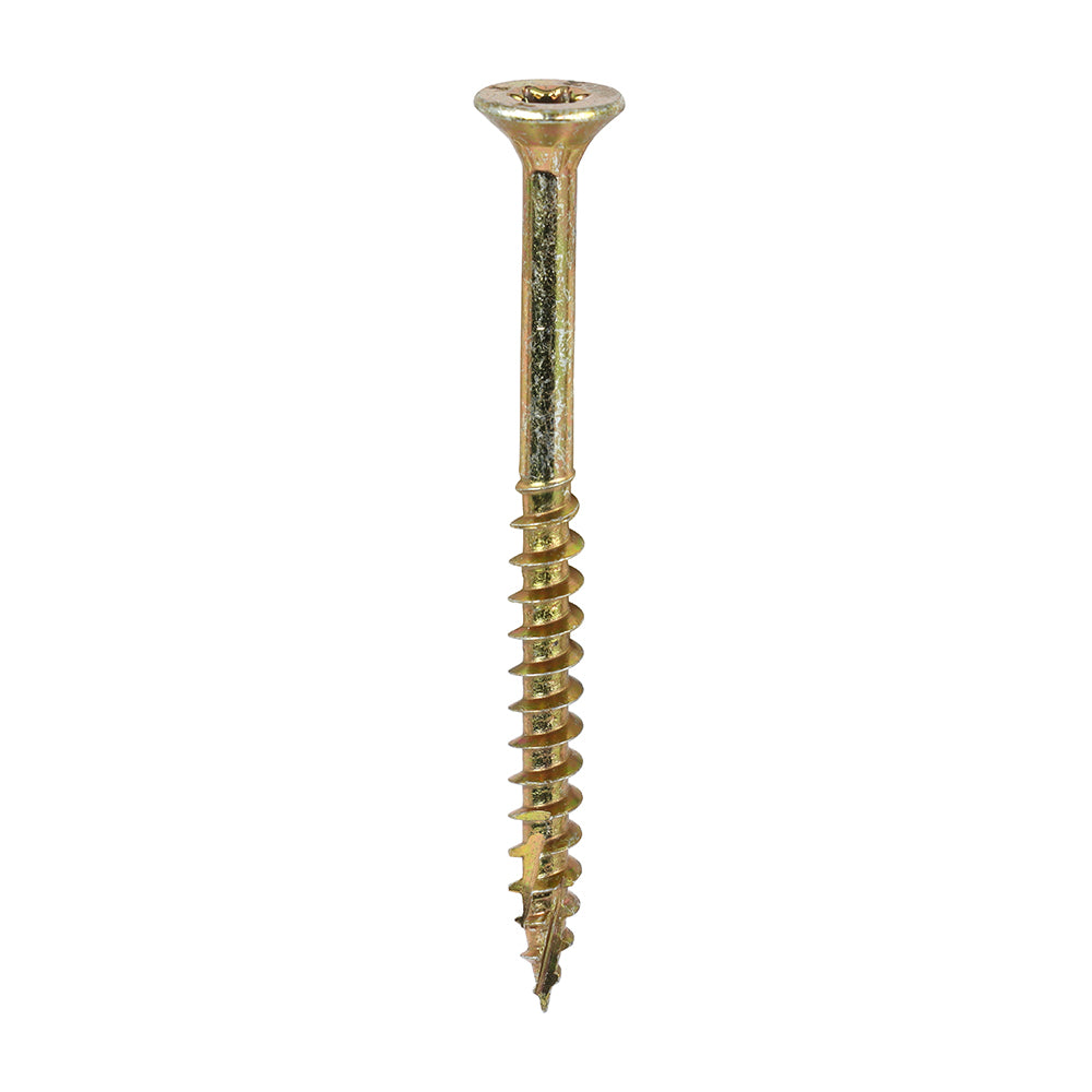 C2 Clamp-Fix Premium Clamping Multi-Purpose Screws - TX - Double Countersunk - Yellow, 4.0 x 50