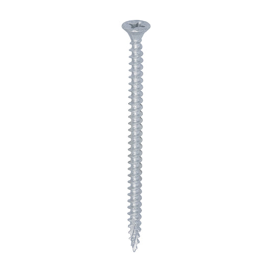 C2 Exterior Strong-Fix Multi-Purpose Premium Screws - PZ - Double Countersunk - Silver, 4.0 x 70