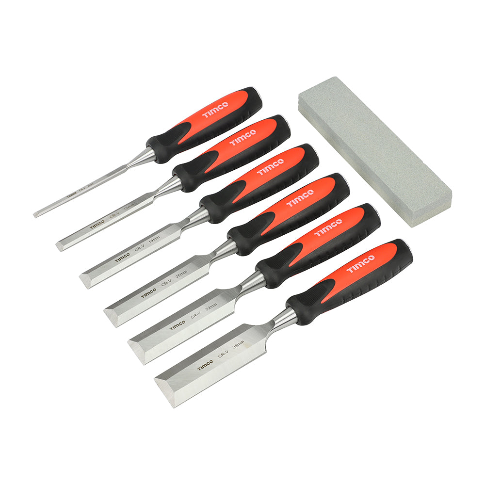 Bevel Edge Wood Chisel Set, 7pcs