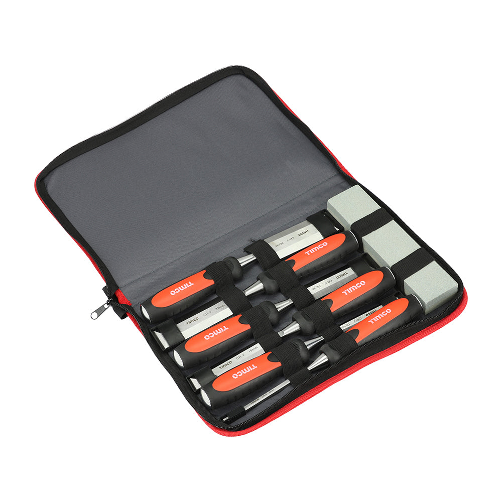 Bevel Edge Wood Chisel Set, 7pcs