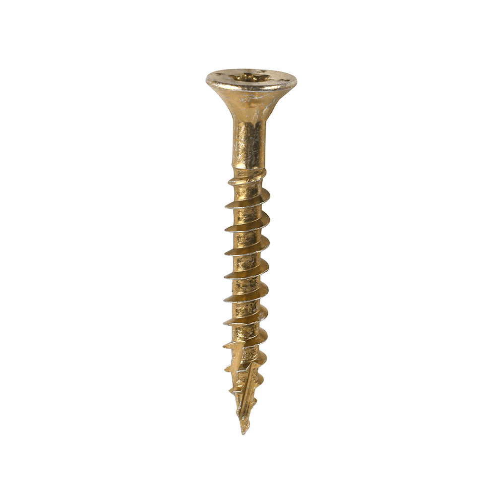 C2 Clamp-Fix Multi-Purpose Premium Screws - TX - Double Countersunk - Yellow, 5.0 x 40