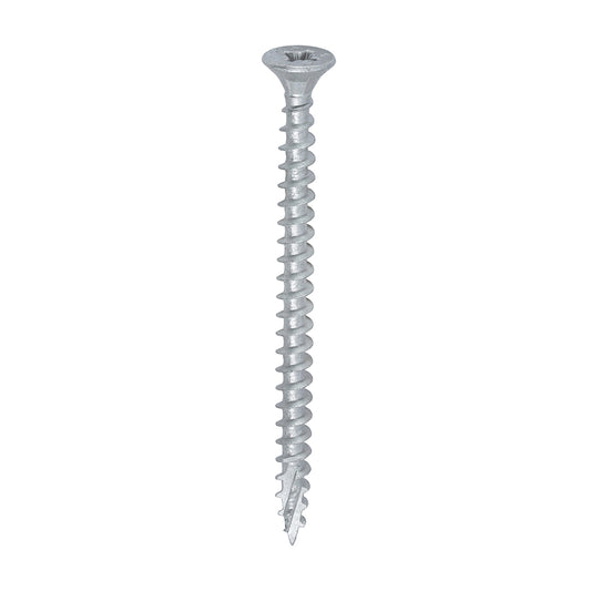 C2 Exterior Strong-Fix Multi-Purpose Premium Screws - PZ - Double Countersunk - Silver, 5.0 x 70