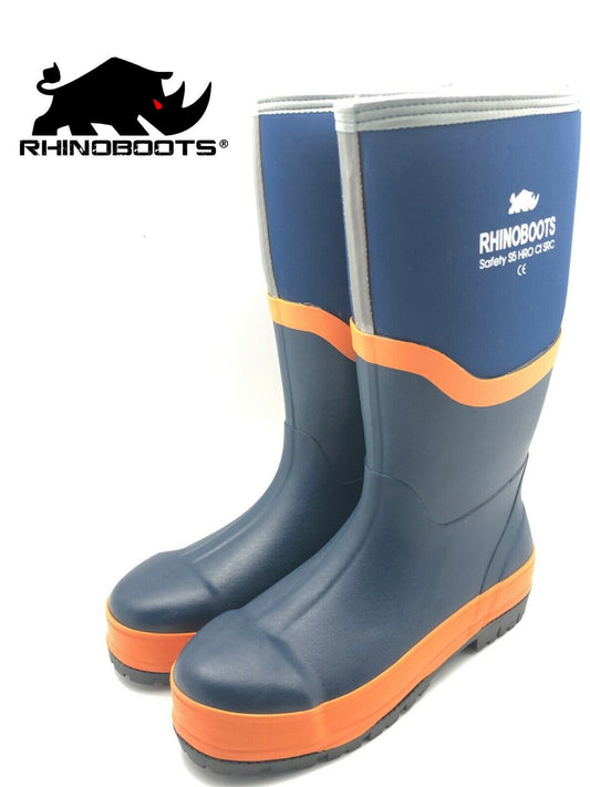 Rhinoboots Neoprene S5 Safety Wellington Boots Wellies Muck Field Farm