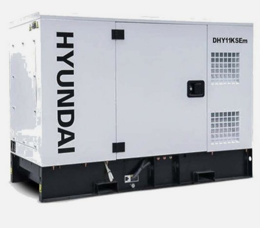 Hyundai DHY11KSEm 11.2kW 13.75kVA Single Phase Diesel Generator Red Diesel