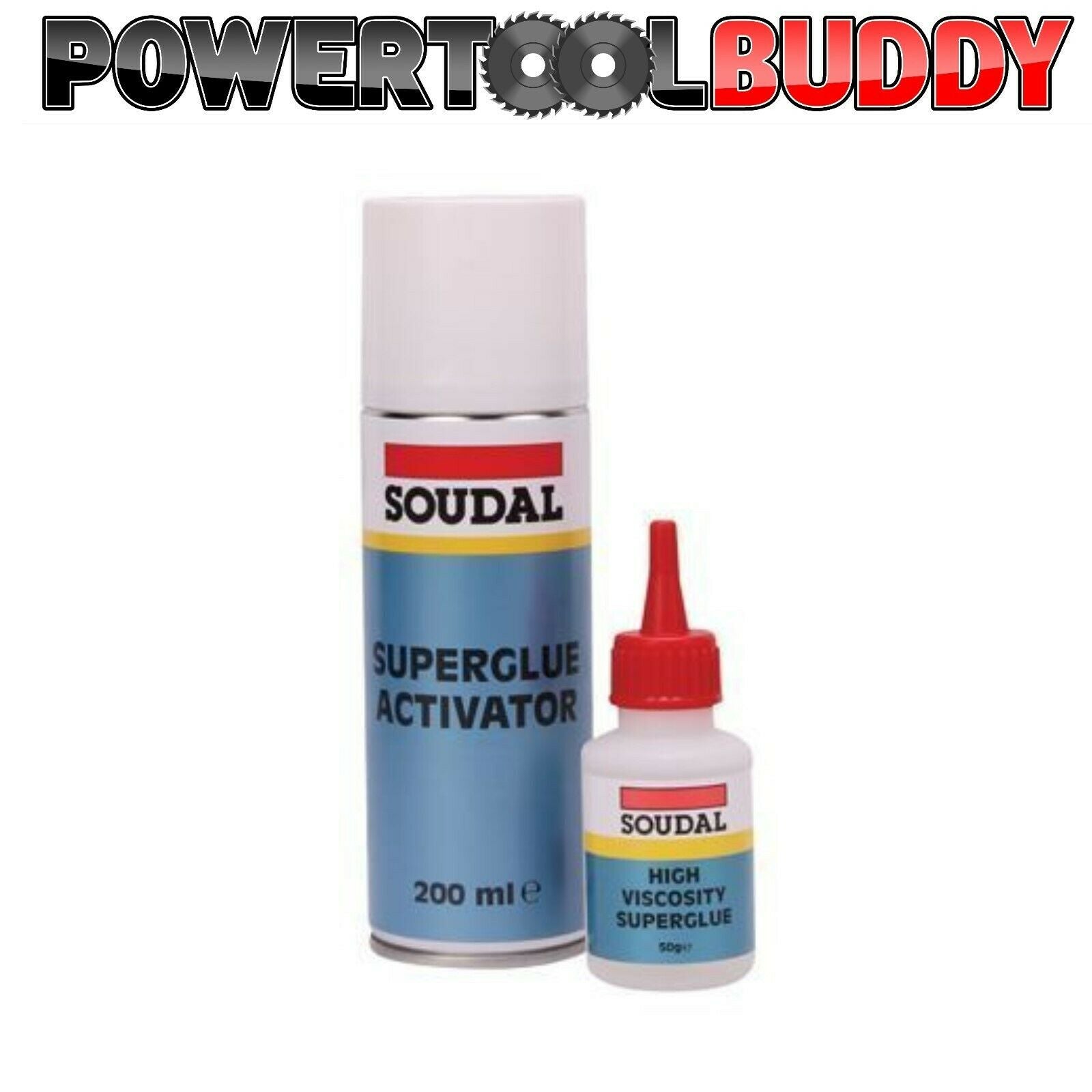 SOUDAL Mitre Glue Kit 200ML Activator 50ML Super Glue x 3 x 6 OR x 12 Packs