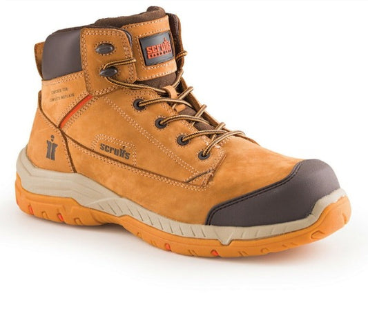 Scruffs Solleret Tan Safety Boots Steel Toe Cap Work Hiker Replace Oxide