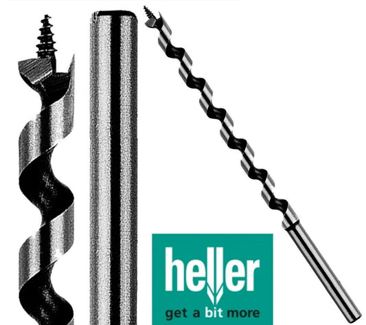 0398 Heller Lewis Universal Auger Bit Hex Shank Self Sinking Drill Bits All Wood